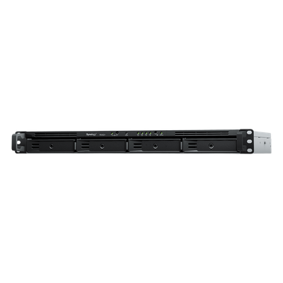 NAS RackStation RS822+ | 4 Bahías | 1U | AMD Ryzen V1500B | 32 GB DDR4 ECC | 4 Puertos 1GbE | Expansión PCIe | Compatible con SSD NVMe | Sistema Operativo Synology DSM.
