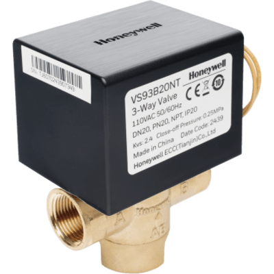 Válvula de Control Eléctrica / 2 Vías / Retorno por Resorte / DN25 NPT 1\" / 110 V CA / Fan Coil