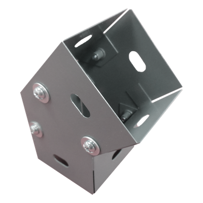 Derivación codo horizontal de 45 grados 100 X 100 mm, fabricado en lámina de acero al carbón