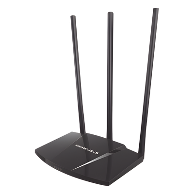 Router N de alta potencia 300 Mbps / 1 Puerto WAN 10/100 / 3 Puertos LAN 10/100 / Chip PA (potencia transmisión 2x) / 3 Antenas de 7 dBi