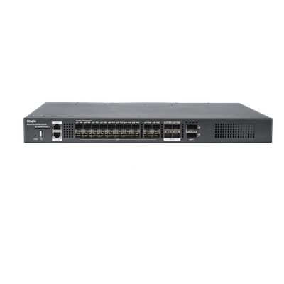 Switch distribución de fibra hasta 23 Tbps de Capacidad, 20 puertos SFP+ 10G, 4 Puertos SFP28 25G y 2 puertos QSFP+ 40G