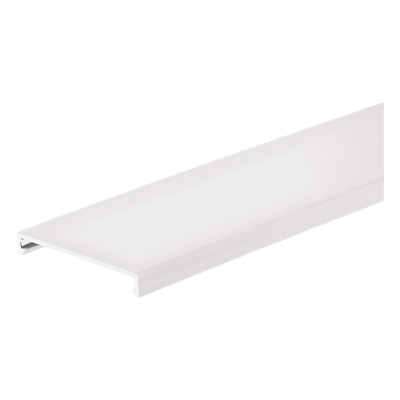 Tapa para Canaleta Ranurada, de 82.6 mm de Ancho, 1828.8 mm de Largo, Color Blanco