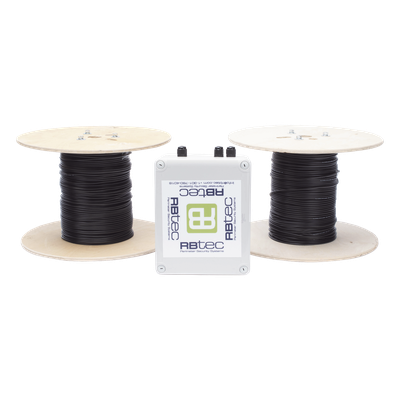 MICALERT Cable Sensor para Paredes, barandales, rejas rigidas / 2 zonas de 152 metros / 304 Metros de protección total/Tarjeta LPU400/Calibración via software