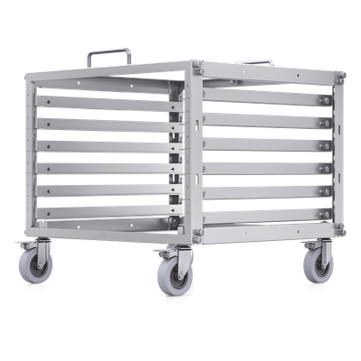 Rack Abierto 6U Compacto y Apilable sin Herramientas para Equipos UniFi, Ensamblaje Toolless, Ruedas con Seguro y Expansión a 12U con Kit de Apilado