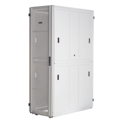 Gabinete FlexFusion™ XGL (Light) para Centros de Datos, 42 UR, 800 mm de Ancho, 1070 mm de Profundidad, Fabricado en Acero, Color Blanco