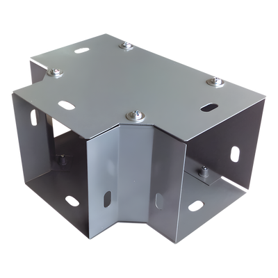 Derivación \"T\" horizontal 100 x 100 mm (3.94 x 3.94 pulg.), fabricado en lámina de acero al carbón