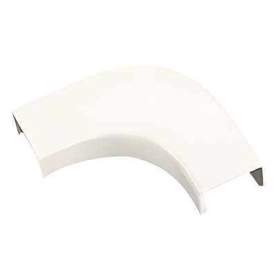 Curva de radio controlado, para uso con canaleta LD3, material ABS, Color Blanco Mate