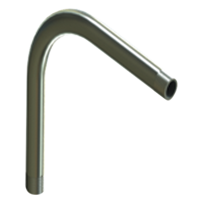 Codo de 90° de 1 1/4\" (32mm) pared gruesa con rosca galvanizado etiqueta amarilla