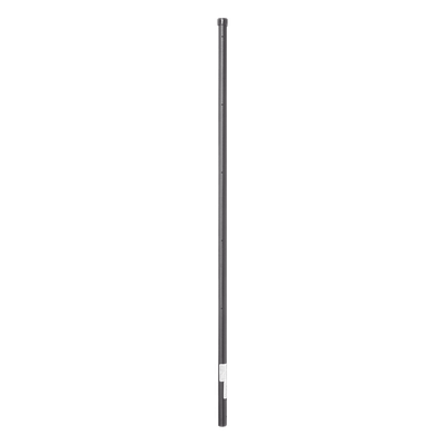 Poste de Esquina Negro de 1.2m para Cerca Electrificada de Tubo Galvanizado cal. 18 de 1\"Diam. para 5 Aisladores (No incluidos).