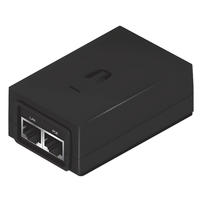 Adaptador PoE Ubiquiti de 48 VDC, 0.5 A, Fast Ethernet (10/100 Mbps)