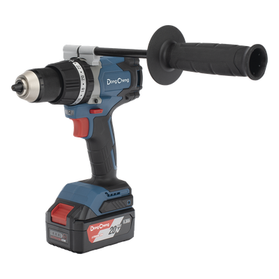 Rotomartillo Inalámbrico 20V / Motor Brushless / Broquero 1/2 in / 120 Nm Par Máximo / 2 Baterías 4.0Ah con Cargador y Maletín