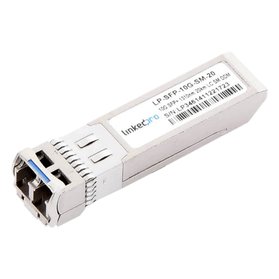 Transceptor Óptico SFP+ (Mini-Gbic) / Monomodo 1310 nm / 10 Gbps / 10GBASE-LR / Conectores LC/UPC Dúplex / DDM / Hasta 20 km