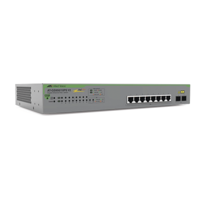 Switch PoE+ Gigabit WebSmart de 10 puertos 10/100/1000 Mbps (2 x Combo) + 2 puertos gigabit SFP (Combo), 75 W