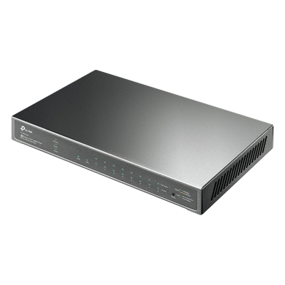 Switch PoE JetStream SDN Administrable 8 puertos 10/100/1000 Mbps + 2 puertos SFP, 8 puertos PoE, 61W, administración centralizada OMADA SDN