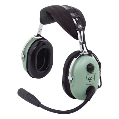 Auriculares de ala fija con atenuación de ruido pasivo para aviación general