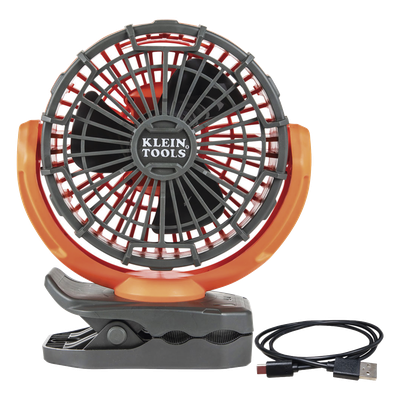 Ventilador Inalámbrico-Portátil Recargable Ideal para el Trabajo. Montable por Pinza o por Potentes Imanes. Incluye cable USB-C