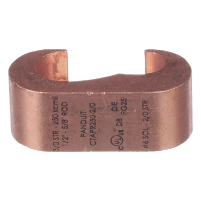 Conector de compresión a tierra de cobre Panduit CTAPR2/0-2-L, 1Pz
