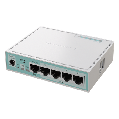 (Hex Version 2024) Router con 5 Puertos Gigabit Ethernet, 1 Puerto USB / CPU ARM Doble Nucleo/ RAM 512 MB/ Balanceo de Cargas