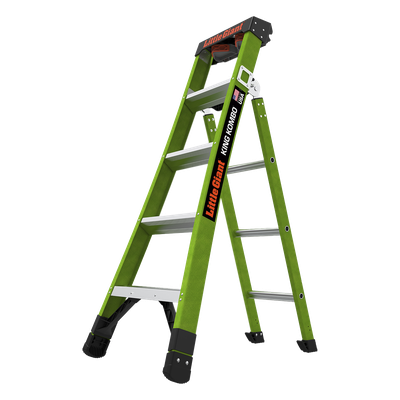 Escalera de Tijera 3 en 1 de 1.5 Metros, Fibra de Vidrio (SKU13906-001). Hecha en E.U.A. (Versión 2.0)