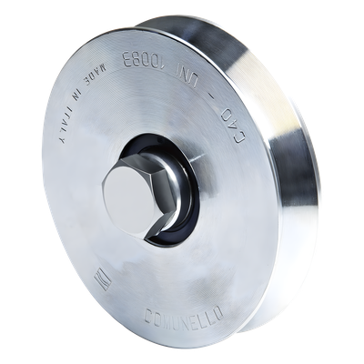 Rueda de 12 cm / Con Capacidad Para Puertas de Hasta 240 kg / Sin Soporte / Canal Tipo \"V\"