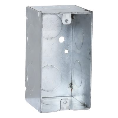 Caja (Chalupa) 4x2\"/ Profundidad 2-1/8\"/ 8 Entradas de 3/4\"/Soldada
