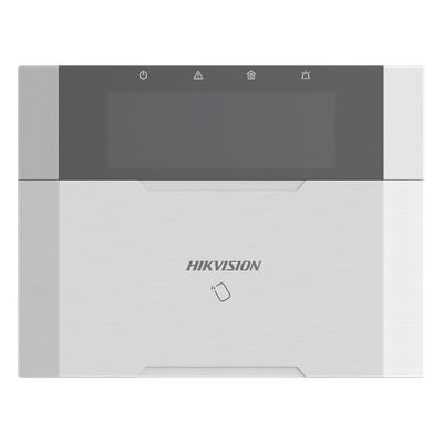 (AX HYBRID PRO) Teclado Compatible con el Panel Hybrid Pro Hikvision DS-PHA64-LP y DS-PHA64-LP(B) / Pantalla LCD / 2 zonas cableadas / 1 salida de alarma / 64 Llaveros