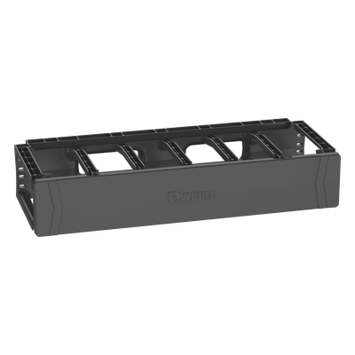 Organizador de Cables Horizontal PatchRunner™, Sencillo (Solo Frontal), Para Rack de 19in, 2UR