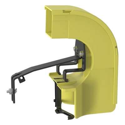 Bajada Para Canaleta FiberRunner™, Uso con Medidas 4x4, 6X4, 12X4, o 24X12, Con Reducción a 2X2, Color Amarillo