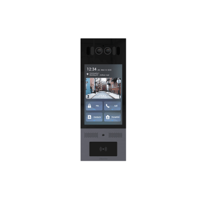 Frente de Calle Antivandálico IK10 / Incluye montaje / Administración 100% en la Nube / Notificación a APP / Llamada Telefónica / ANDROID / SIP / ONVIF /Reconocimiento Facial / QR y PIN para Visita