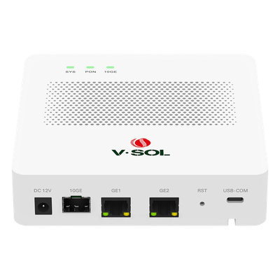 Mini OLT de 1 Puerto GPON SC/UPC con 3 puertos Uplink (2 puertos Gigabit Ethernet + 1 puerto SFP/SFP+) , hasta 64 ONUs / ONTs