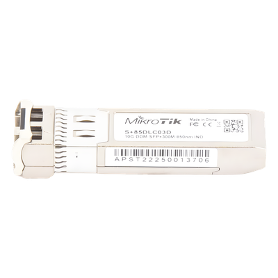 Transceptor MiniGbic SFP+ 10G LC Duplex para fibra Multi Modo 300mts