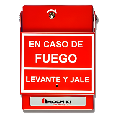 Estación De Jalón Convencional De Doble Acción, Color Rojo, Texto En Español (0600-01230) Incluye varilla de vidrio