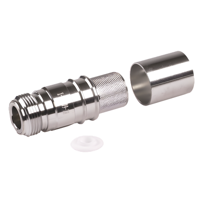 Conector N Hembra Plegable con Pin Cautivo para cable LMR600, LP600
