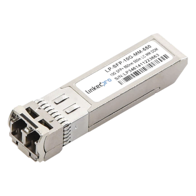 Transceptor Óptico SFP+ (Mini-Gbic) / Multimodo 850 nm / 10 Gbps / 10GBASE-SR / Conectores LC/UPC Dúplex / DDM / Hasta 550 m