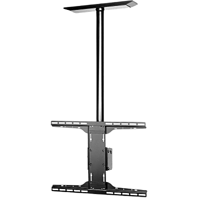 Soporte de techo universal para Pantallas de 32\" a 90\" / Capacidad de Carga 68.2 kg / Patrón de Montaje hasta 600 x 400 mm / Columna de Aluminio de 36\" / Inclinación Ajustable -5° a 20°
