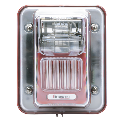Sirena Estrobo / Intemperie / Montaje Muro / 75 cd / 70-100 dBA / 16-33 VCC / 4.72 x 5.75 x 4.17 in