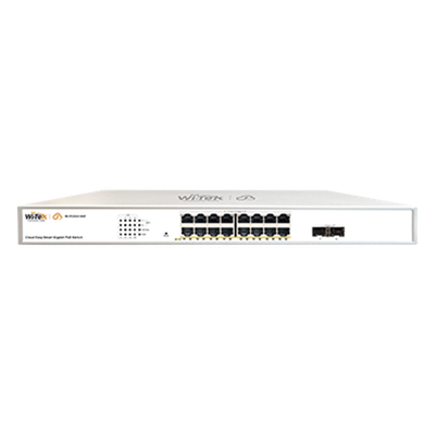 Switch Administrable PoE / 16 puertos PoE af/at Gigabit / 2 x SFP Gigabit / Administración Cloud Gratuita / Presupuesto 240 W