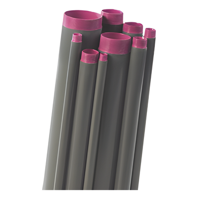 Tubo Conduit rígido de aluminio de 2” (50.8 mm) con recubrimiento de PVC de 3.05 m con cople.