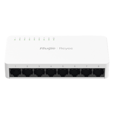 Switch no administrable, Visible en la Topología de la Nube, con 8 puertos Gigabit 1G