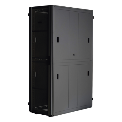 Gabinete FlexFusion™ XGL (Light) para Centros de Datos, 42 UR, 800 mm de Ancho, 1070 mm de Profundidad, Fabricado en Acero, Color Negro