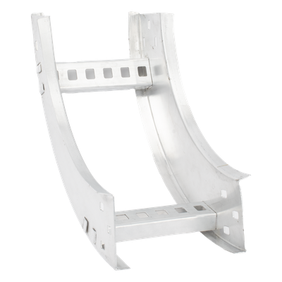 Curva Vertical Interior de Aluminio de 90° Perfil Z / Peralte 3 1/4\" / Ancho 6\" / Radio 8\" / Incluye Tornillería