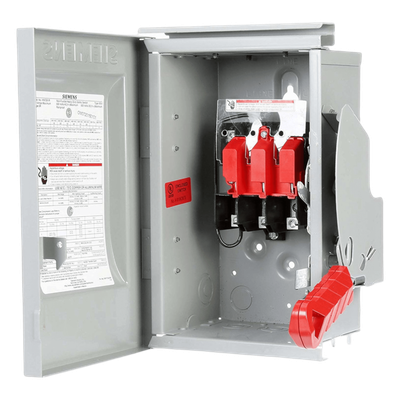 Interruptor de Seguridad GNF323R, 240Vca, 3 polos, 100 Amp, sin portafusibles, Nema 3R.
