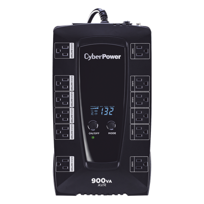 UPS Línea Interactiva / 900 VA / 480 W / 12 Tomas NEMA 5-15R / AVR / Supresión 1030 J / Energy Star