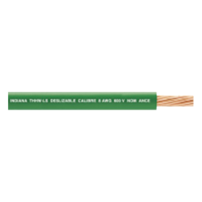 Cable THW-LS / Calibre 14 AWG / 19 Hilos / Color Verde / Venta por Metro
