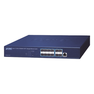 Switch Administrable Capa 3, 12 Puertos SFP+ 10G BASE-X, 1 Puerto de Consola RJ45.