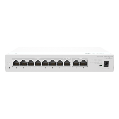 Router eKit / 2 Puertos WAN Gigabit / 1 Puerto LAN/WAN Gigabit / 7 Puertos PoE LAN Gigabit / Presupuesto PoE 124 W / Rendimiento de 2 Gbps / Controlador (64 APs) / Hasta 250 clientes / Libre de li