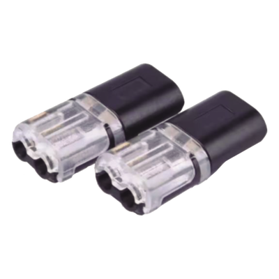 Bolsa con 25 conectores / Enchufables / Para 2 cables / compatibles en calibre 22 al 18 AWG