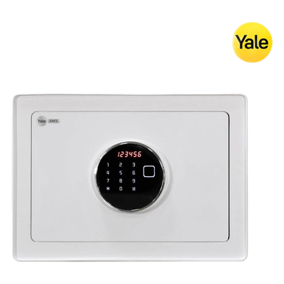 Caja Fuerte Hércules / Apertura Huella Dactilar, Código y Llave de Emergencia / Puerta de Acero 4 mm / 2 Bulones de Acero 20 mm / Pantalla LCD / Alarma de Contraseña Incorrecta / Luz Interna / Esta