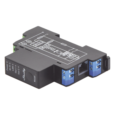 Relevador inalámbrico inteligente WIFI y Ethernet / Industrial y residencial / Hasta 16A / 2 canales