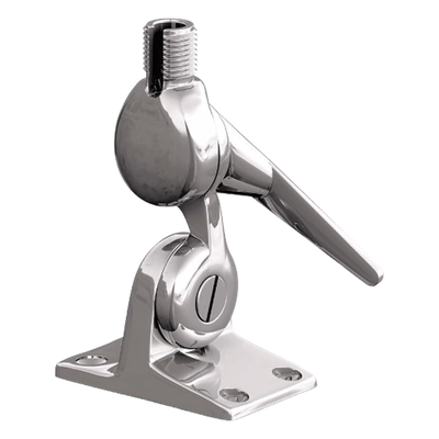 Soporte de Montaje de Cremallera / Acero Inoxidable / Diseño sin Tuercas / Dientes de 5° / Liberación Rápida / Rosca 1\"-14 / Superficies Inclinadas